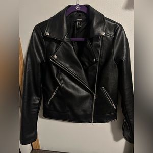 Faux leather jacket